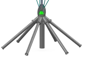 Feed spreader for water feeding